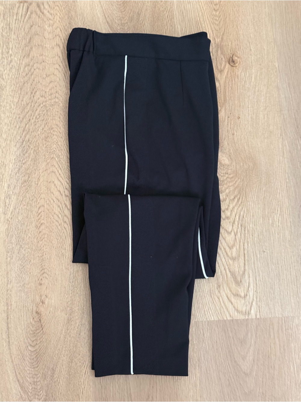 Calvin Klein Black Leggings with White Piping